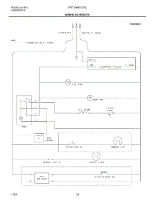 10 - Wiring Schematic parts for Frigidaire Refrigerator FRT18KB2CW2 from AppliancePartsPros.com