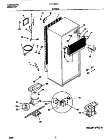 05 - System parts for Frigidaire Refrigerator FRT18JRCD5 from AppliancePartsPros.com