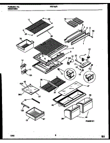 05 - Shelves And Supports parts for Frigidaire Refrigerator FRT18JRAD1 from AppliancePartsPros.com