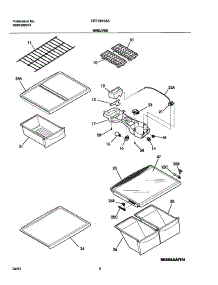 07 - Shelves parts for Frigidaire Refrigerator FRT18KS5AW8 from AppliancePartsPros.com