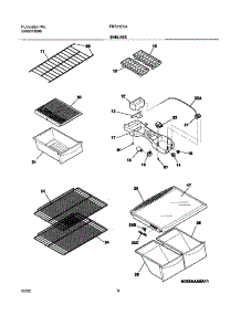 07 - Shelves parts for Frigidaire Refrigerator FRT21C5AQ4 from AppliancePartsPros.com