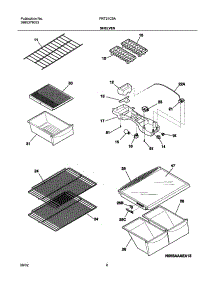 07 - Shelves parts for Frigidaire Refrigerator FRT21C5AQ6 from AppliancePartsPros.com