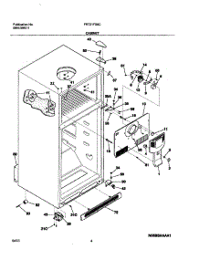 05 - Cabinet parts for Frigidaire Refrigerator FRT21FS6CQ0 from AppliancePartsPros.com