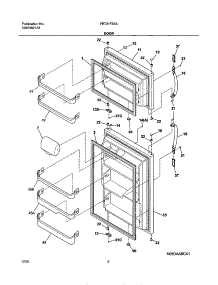 03 - Door parts for Frigidaire Refrigerator FRT21FS5AQ2 from AppliancePartsPros.com