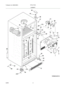 05 - Cabinet parts for Frigidaire Refrigerator FRT21FR7EW1 from AppliancePartsPros.com