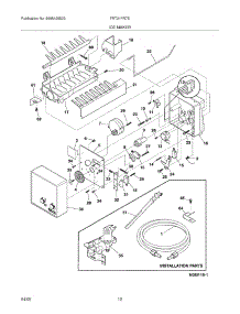 11 - Ice Maker parts for Frigidaire Refrigerator FRT21FR7EW1 from AppliancePartsPros.com