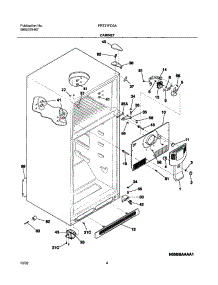 05 - Cabinet parts for Frigidaire Refrigerator FRT21FD3AZ5 from AppliancePartsPros.com