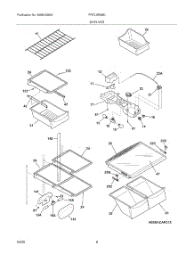 07 - Shelves parts for Frigidaire Refrigerator FRT21BW8DB3 from AppliancePartsPros.com