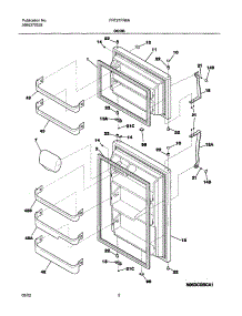 03 - Doors parts for Frigidaire Refrigerator FRT21FR6AQ5 from AppliancePartsPros.com
