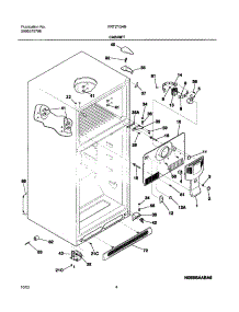 05 - Cabinet parts for Frigidaire Refrigerator FRT21G4BQ4 from AppliancePartsPros.com