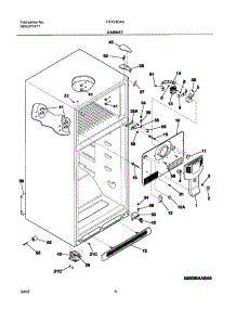 05 - Cabinet parts for Frigidaire Refrigerator FRT21G4BW2 from AppliancePartsPros.com