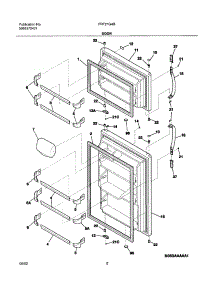 03 - Doors parts for Frigidaire Refrigerator FRT21G4BQ3 from AppliancePartsPros.com