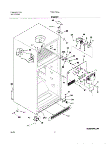 05 - Cabinet parts for Frigidaire Refrigerator FRT21FD3AW1 from AppliancePartsPros.com