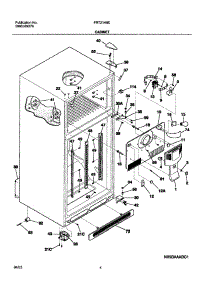05 - Cabinet parts for Frigidaire Refrigerator FRT21H8CT0 from AppliancePartsPros.com