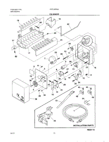 11 - Ice Maker parts for Frigidaire Refrigerator FRT21FR6AQ1 from AppliancePartsPros.com