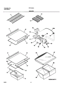 07 - Shelves parts for Frigidaire Refrigerator FRT21G3CQ0 from AppliancePartsPros.com