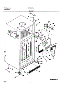 05 - Cabinet parts for Frigidaire Refrigerator FRT21H7ASK2 from AppliancePartsPros.com