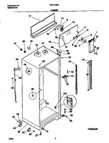 03 - Cabinet parts for Frigidaire Refrigerator FRT21GNHW0 from AppliancePartsPros.com