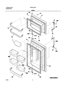 03 - Door parts for Frigidaire Refrigerator FRT21H7ASK1 from AppliancePartsPros.com