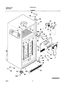 05 - Cabinet parts for Frigidaire Refrigerator FRT21H7ASK0 from AppliancePartsPros.com