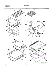 07 - Shelves parts for Frigidaire Refrigerator FRT21HP5AQ4 from AppliancePartsPros.com