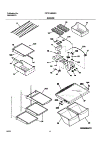 07 - Shelves parts for Frigidaire Refrigerator FRT21HBBSB1 from AppliancePartsPros.com