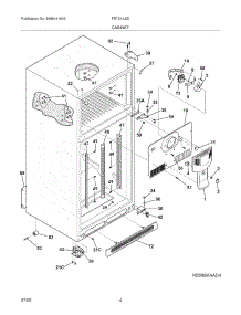 05 - Cabinet parts for Frigidaire Refrigerator FRT21IL5DWP from AppliancePartsPros.com