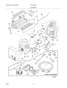 11 - Ice Maker parts for Frigidaire Refrigerator FRT21BW8DB1 from AppliancePartsPros.com