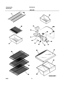 07 - Shelves parts for Frigidaire Refrigerator FRT21FD3AW3 from AppliancePartsPros.com