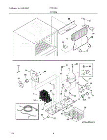 09 - System parts for Frigidaire Refrigerator FRT21C5AWC from AppliancePartsPros.com