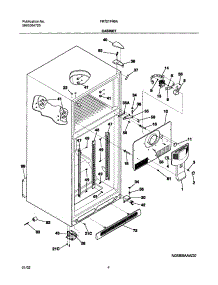 05 - Cabinet parts for Frigidaire Refrigerator FRT21FR6AW3 from AppliancePartsPros.com