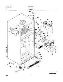 05 - Cabinet parts for Frigidaire Refrigerator FRT21FS5AW4 from AppliancePartsPros.com