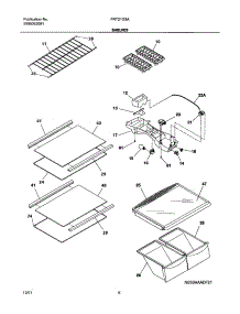 07 - Shelves parts for Frigidaire Refrigerator FRT21G3AQ2 from AppliancePartsPros.com