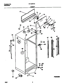 03 - Cabinet parts for Frigidaire Refrigerator FRT18PNFW0 from AppliancePartsPros.com