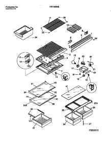 04 - Shelves, Controls, Divider, Mullion parts for Frigidaire Refrigerator FRT18NNBD2 from AppliancePartsPros.com