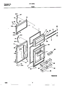 02 - Door parts for Frigidaire Refrigerator FRT18RRCD3 from AppliancePartsPros.com