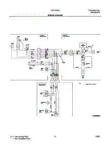 11 - Wiring Diagram parts for Frigidaire Refrigerator FRT18S6AW3 from AppliancePartsPros.com