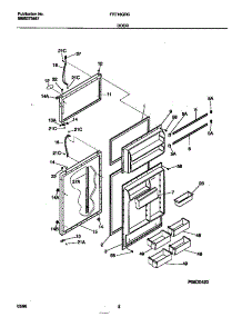 02 - Door parts for Frigidaire Refrigerator FRT18QRCD2 from AppliancePartsPros.com