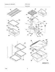 07 - Shelves parts for Frigidaire Refrigerator FRT21H7ASB9 from AppliancePartsPros.com