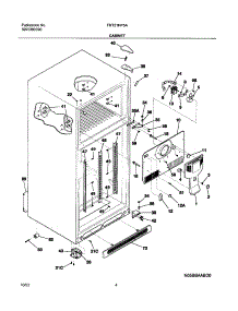 05 - Cabinet parts for Frigidaire Refrigerator FRT21HP5AZ2 from AppliancePartsPros.com