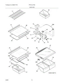 07 - Shelves parts for Frigidaire Refrigerator FRT21IL4FW6 from AppliancePartsPros.com