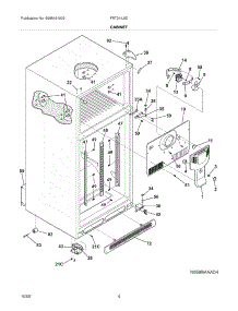 05 - Cabinet parts for Frigidaire Refrigerator FRT21IL5DBR from AppliancePartsPros.com