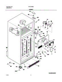 05 - Cabinet parts for Frigidaire Refrigerator FRT21HR6AQ0 from AppliancePartsPros.com