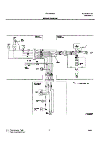 11 - Wiring Diagram parts for Frigidaire Refrigerator FRT21HS6AW4 from AppliancePartsPros.com