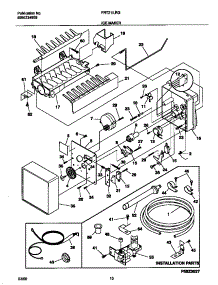 06 - Ice Maker parts for Frigidaire Refrigerator FRT21ILRGD3 from AppliancePartsPros.com