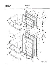 03 - Doors parts for Frigidaire Refrigerator FRT21HP5AW1 from AppliancePartsPros.com