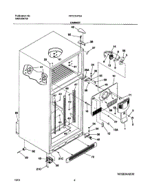 05 - Cabinet parts for Frigidaire Refrigerator FRT21HP5AW1 from AppliancePartsPros.com