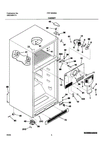 05 - Cabinet parts for Frigidaire Refrigerator FRT21HS6AQ4 from AppliancePartsPros.com