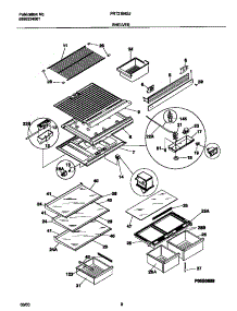 04 - Shelves parts for Frigidaire Refrigerator FRT21INGJB0 from AppliancePartsPros.com