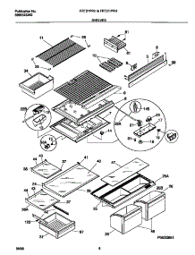 04 - Shelves parts for Frigidaire Refrigerator FRT21IPRHD2 from AppliancePartsPros.com